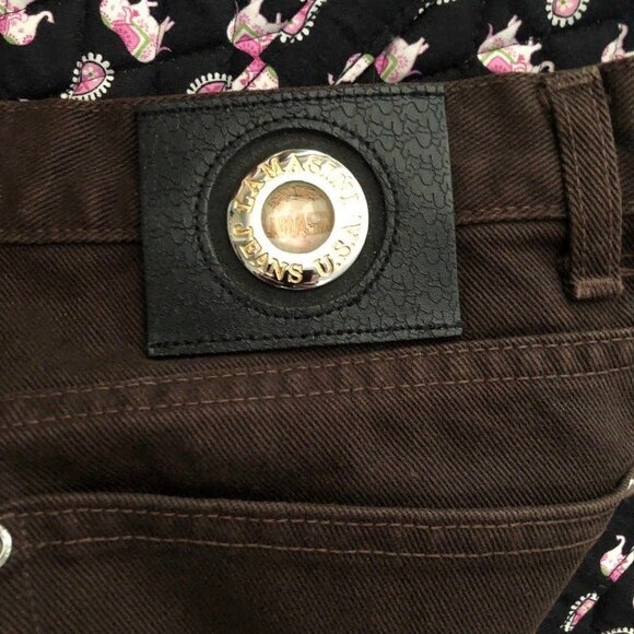 La Masini sz 31 / 30 Denim Jeans 100% Cotton Brown - Picture 9 of 12